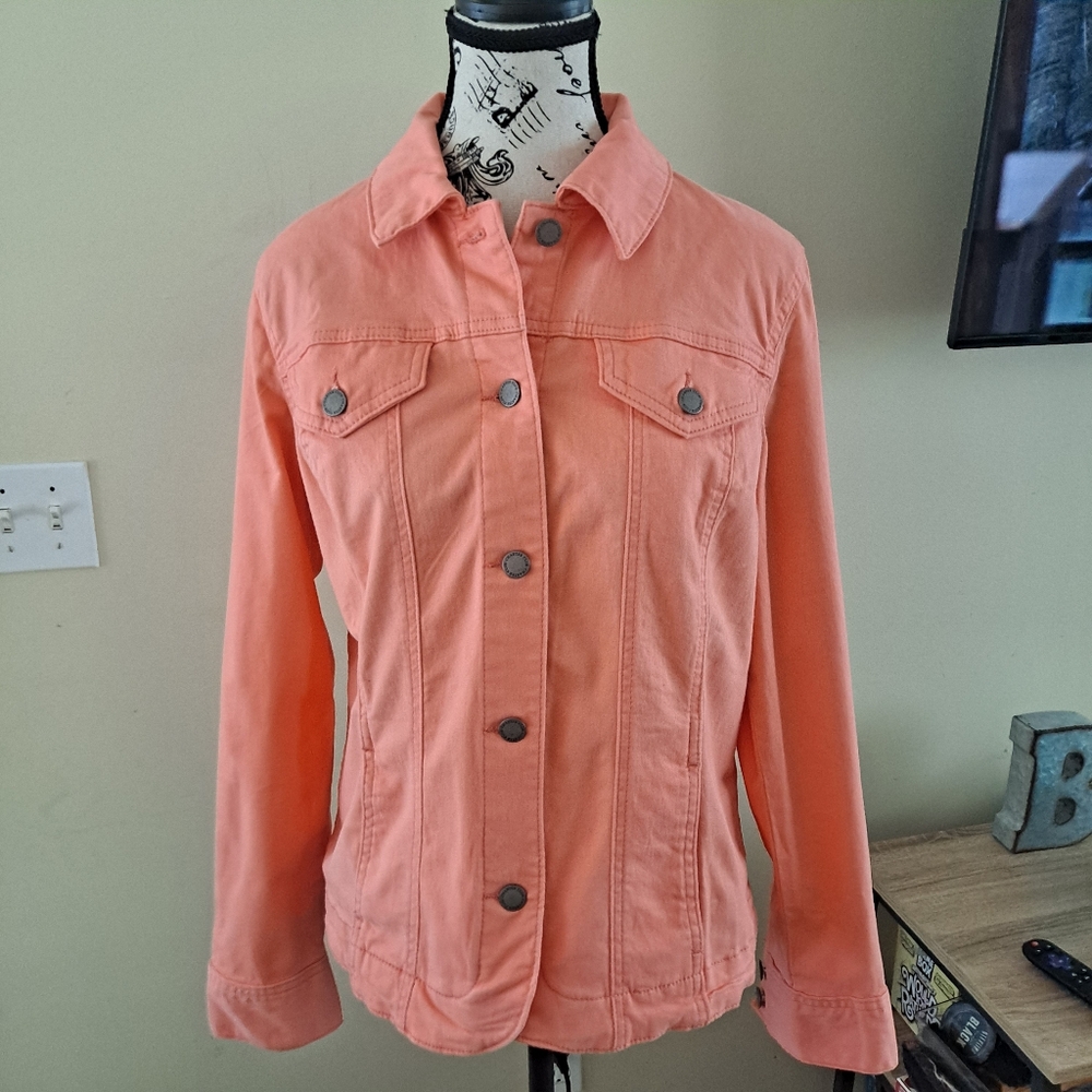 Charter Club Coral Jean Jacket Classic Denim Style